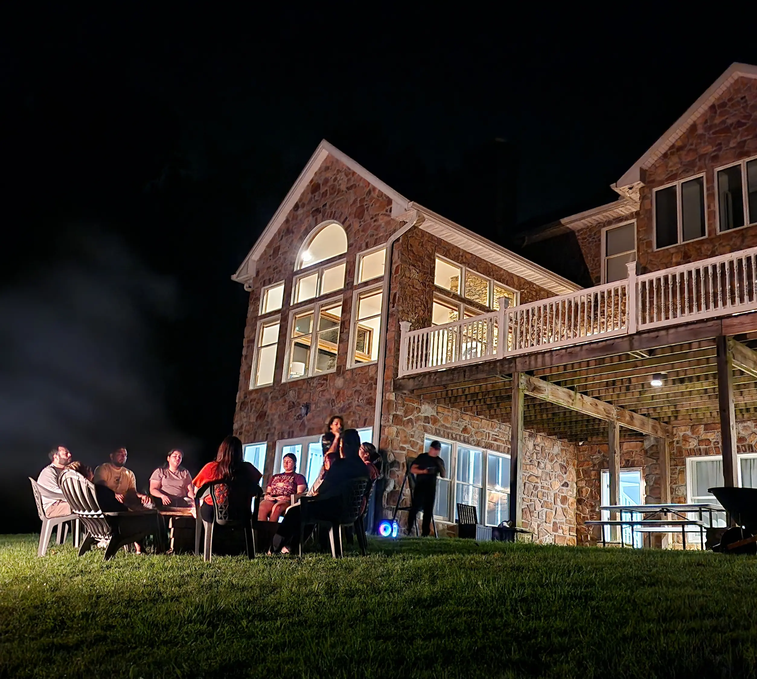 outside (night)