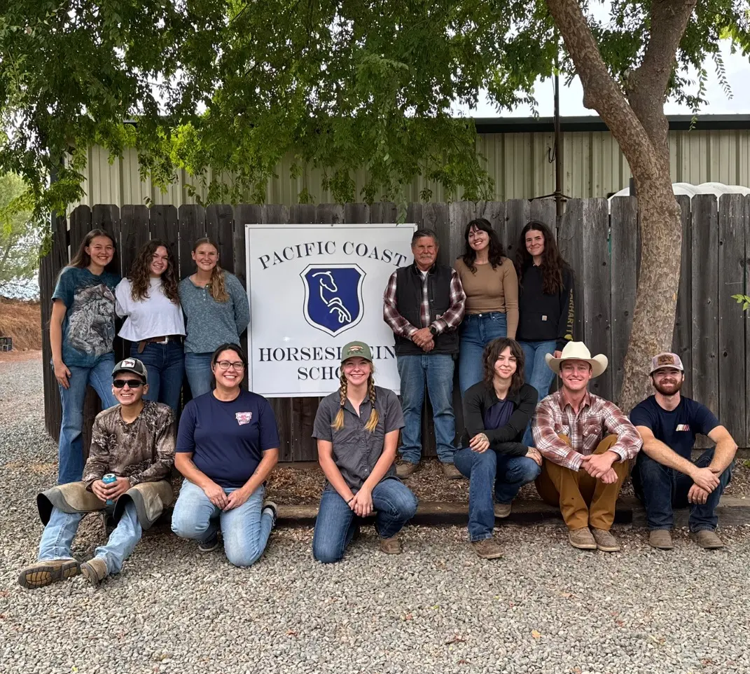 Become a farrier. Pacific Coast Horseshoeing School