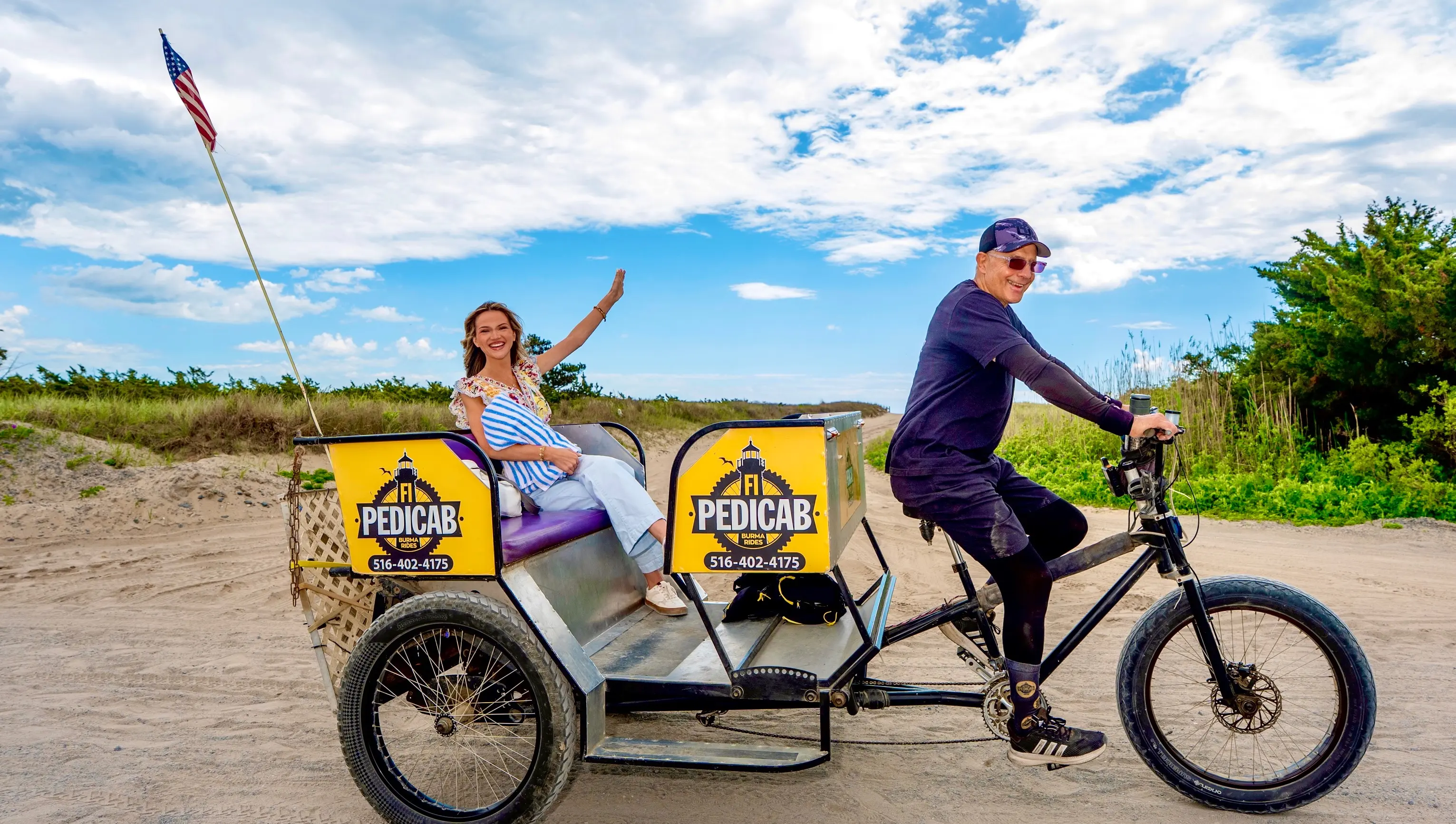 Skip the ferry to Fire Island. Ride the Pedicab to Kismet 🚲🏝️