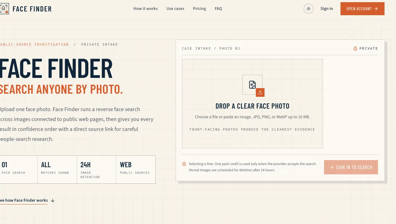 Face Finder - Reverse Face Search | People Search. Face Finder