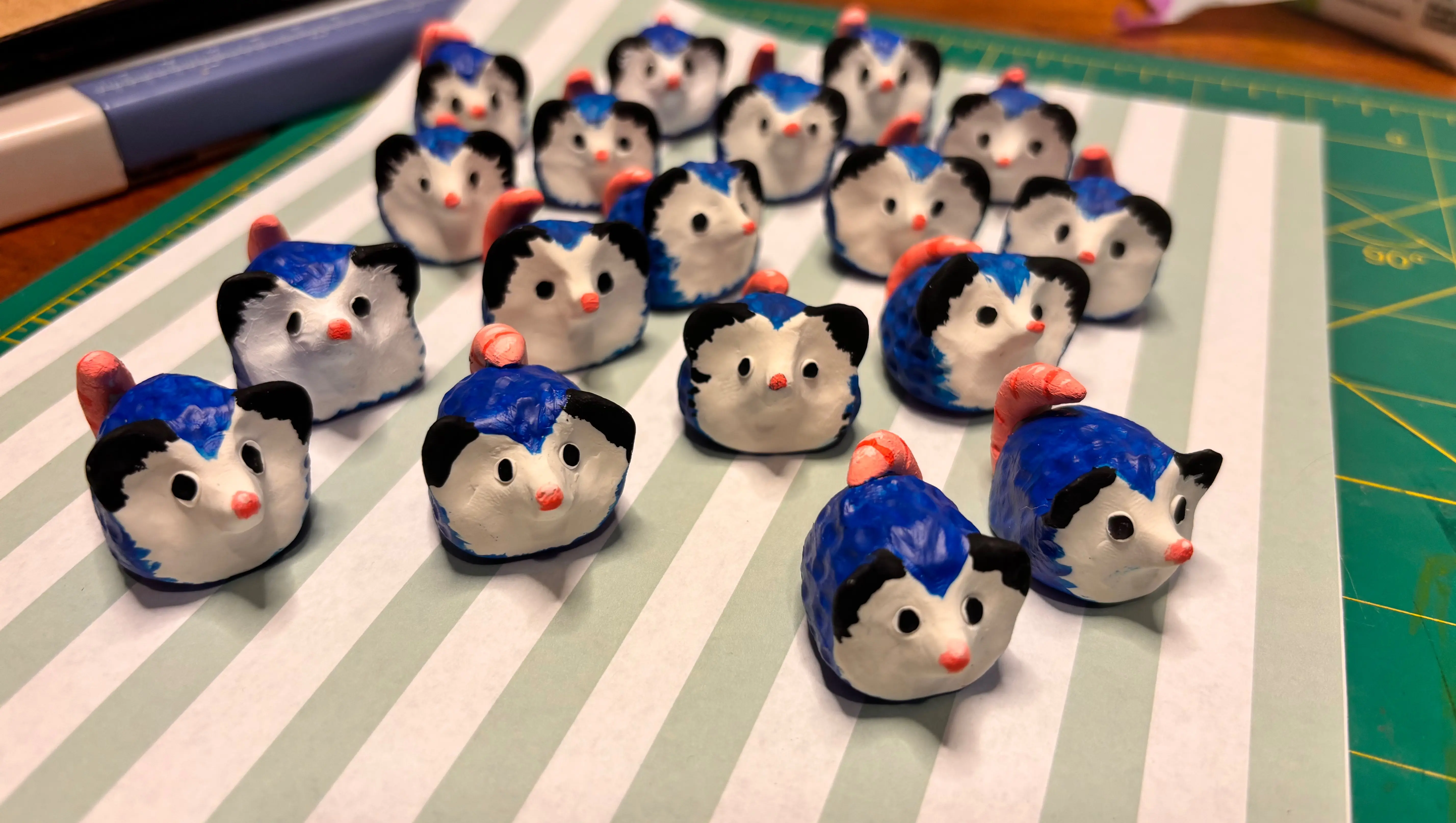 Order here!. Opossum polymer clay friend