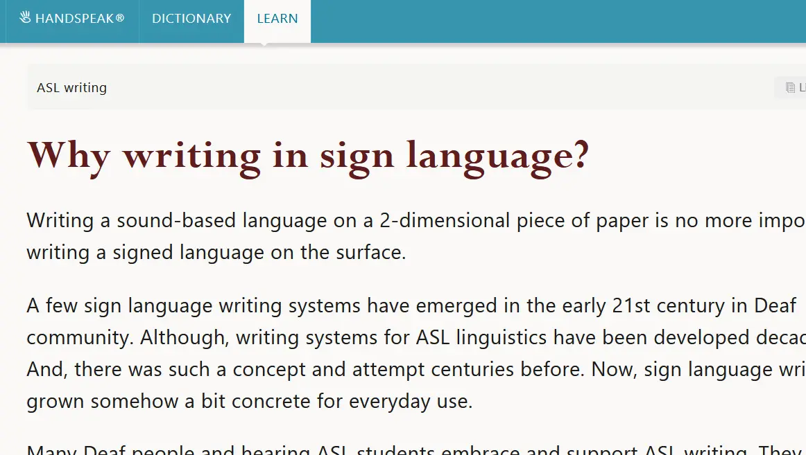 "Why writing in Sign Language?". By Jolanta Lapiak
