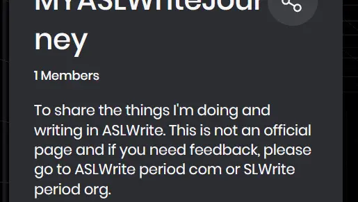 MeWe (Yes, its actually a social media site). My ASLWrite Journey