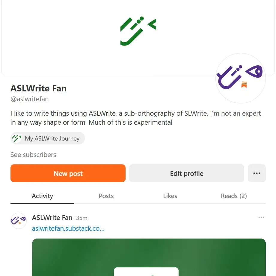 Substack: ASLWrite Fan