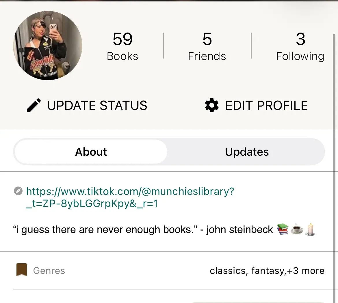 Roxy’s Goodreads