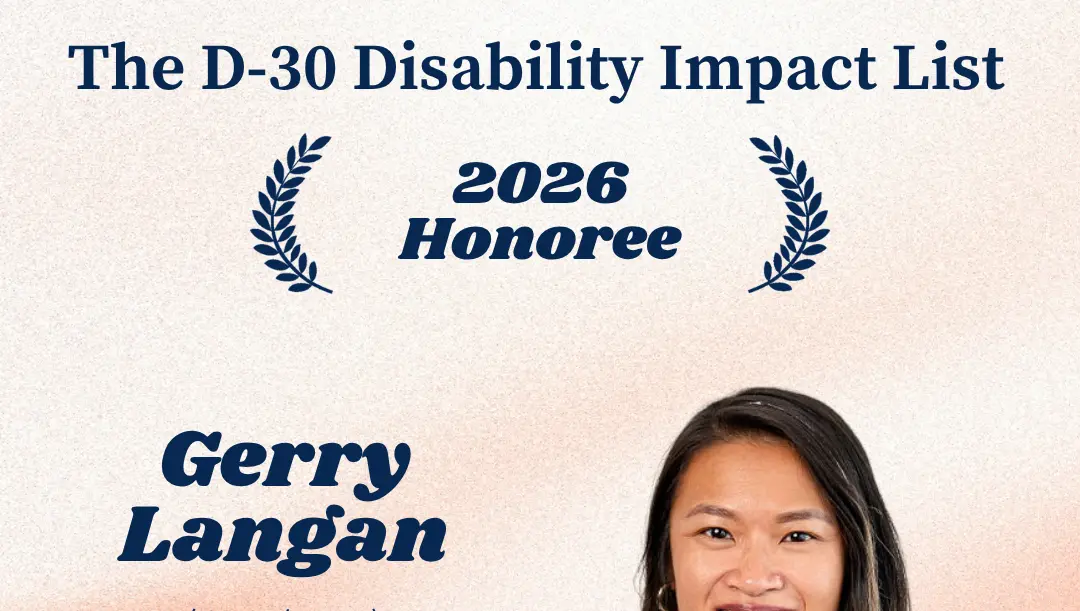 D-30 Disability Impact List honoree