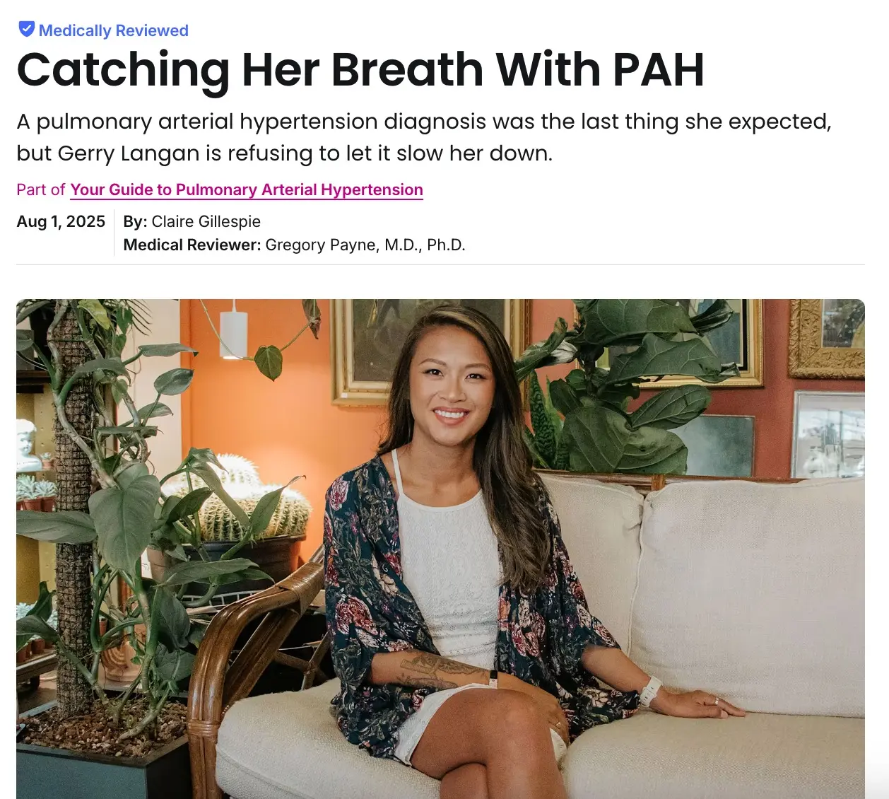 Checkout my story. HealthCentral Feature