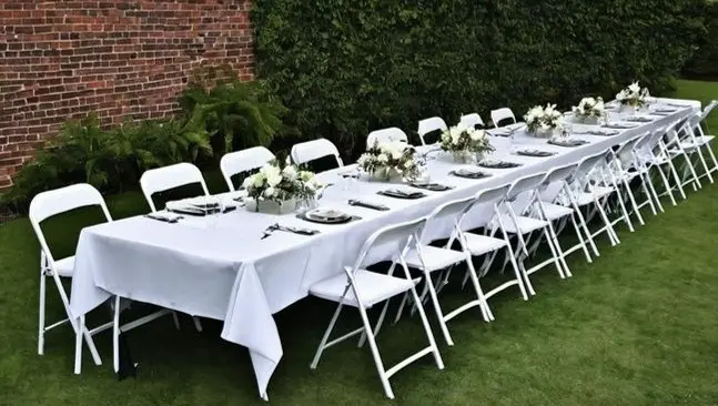 2 Tables 10 Chairs - $30/Day. Small Starter Package