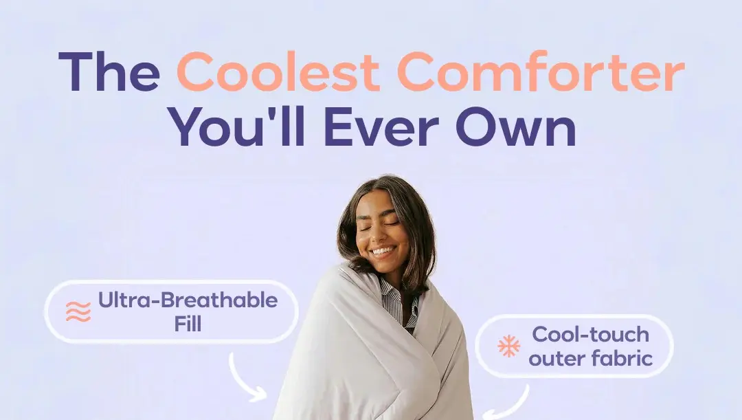 Mellow Cooling Comforter. for the pet parents sharing a bed