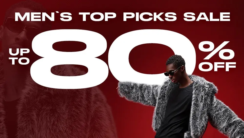 Up to 80% off. Men’s Top Picks SALE!