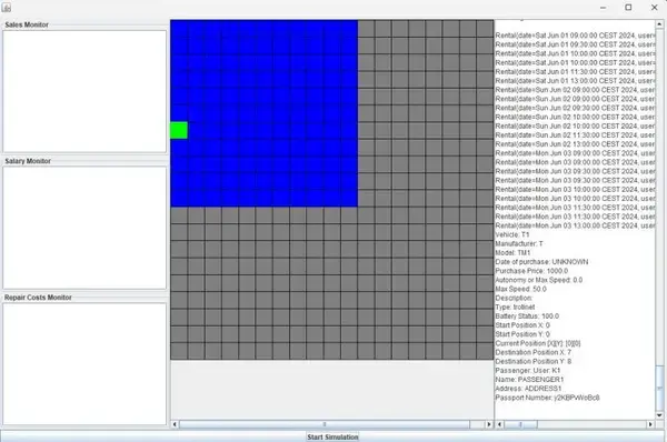 E-Mobillity Vehicle Rental Project - Java, Swing Library, Multithreading and Concurrency