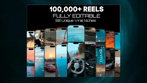 Ready-to-post HD Reels  ✅ 52 Niches ✅ Master Resell Rights included  This isn't just a content library— It's a ready-made bus