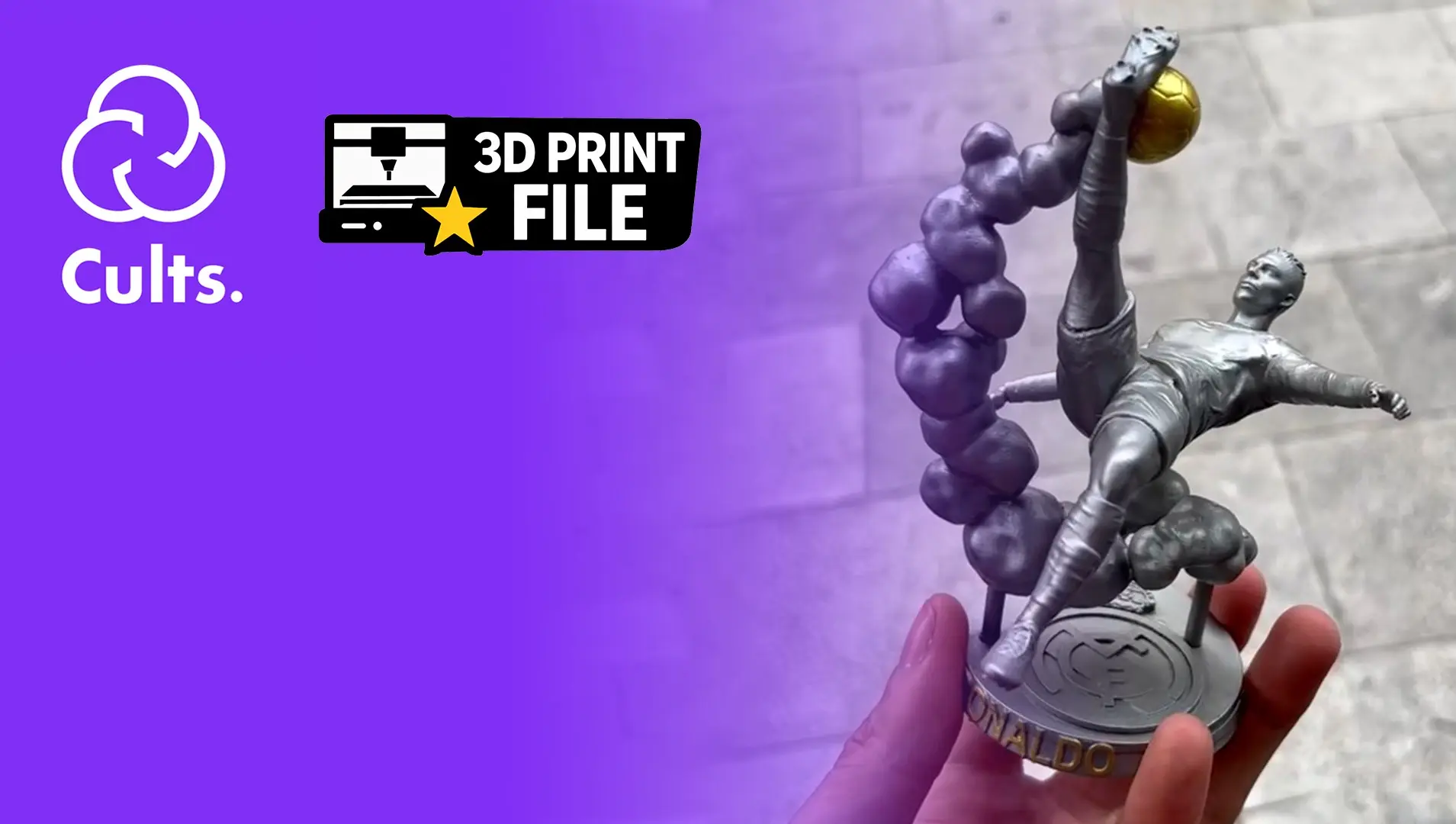 BUY NOW & PRINT YOUR OWN!. Ronaldo Bicycle Kick STL