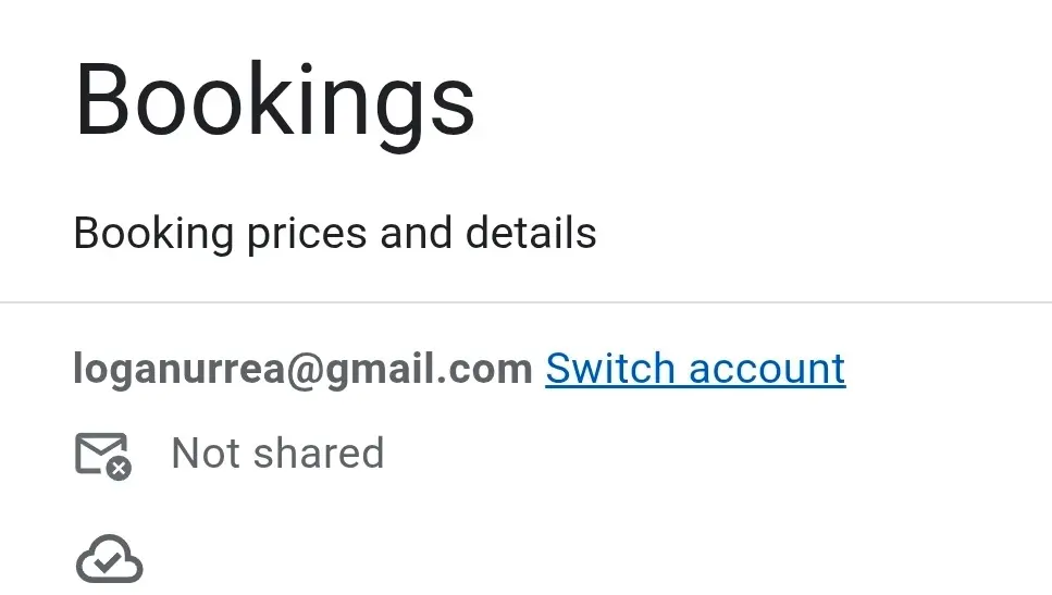 Booking form