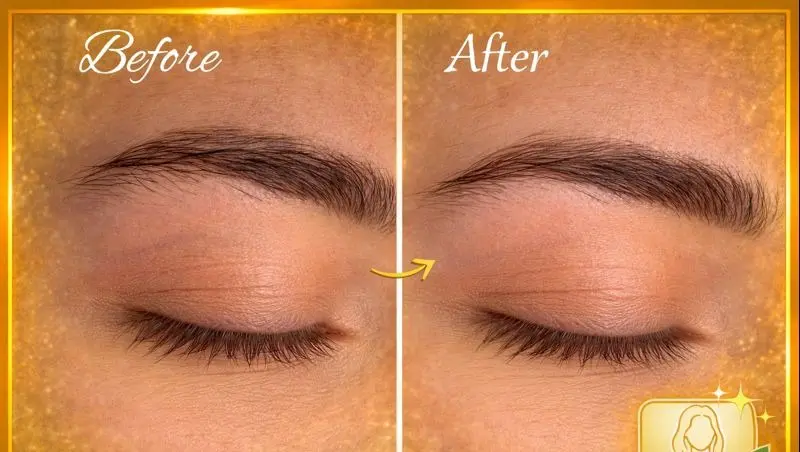 Powder Brow Removal. Magnetic  Tattoo Removal