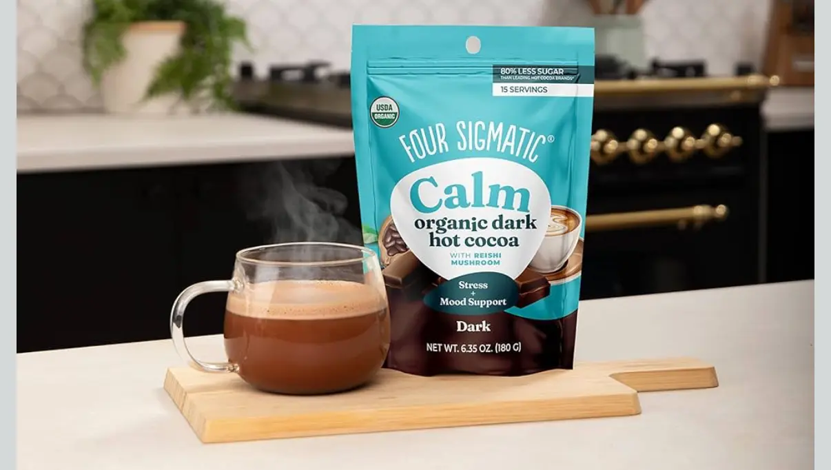 The Relaxing Mushroom. Reisha Organic Dark Chocolate Cocoa Powder