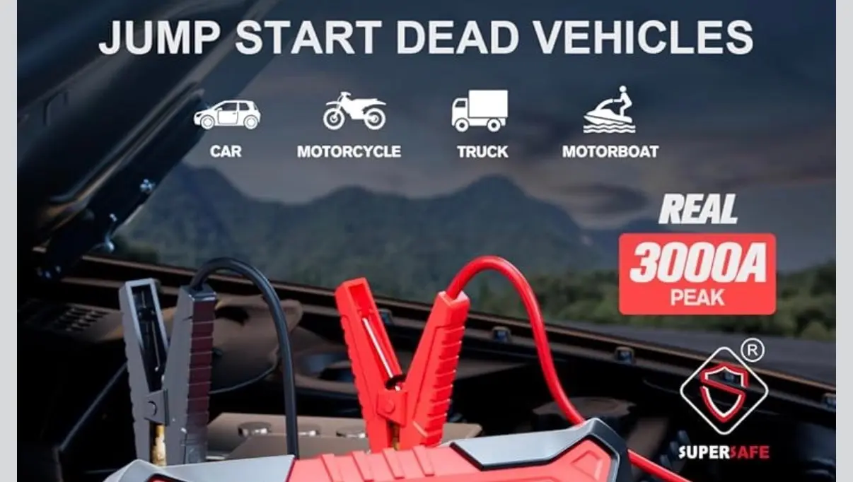 Air Pump and Phone Charger as well. Quick Rechargeable Jump Starter Kit