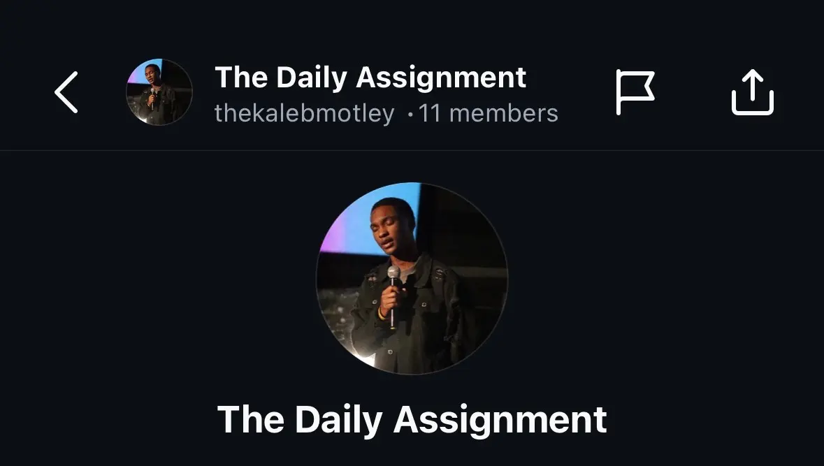 Join My Broadcast Channel!. The Daily Assignment