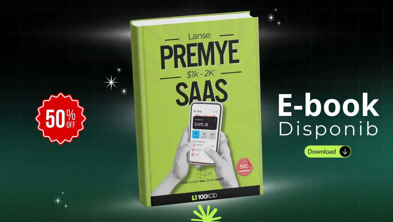 E-book | Lanse premye SaaS ou. Lanse premye Saas Ou fè $1k- $2k Month