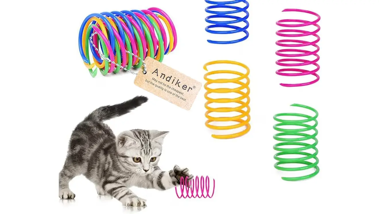 Andiker Interactive Cat Spiral Creative Spring Toy (12 ct). Andiker Interactive Cat Spiral Creative Spring Toy to Kill Time a
