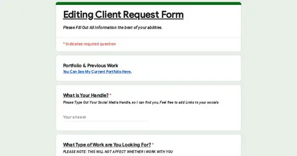 Need An Editor?