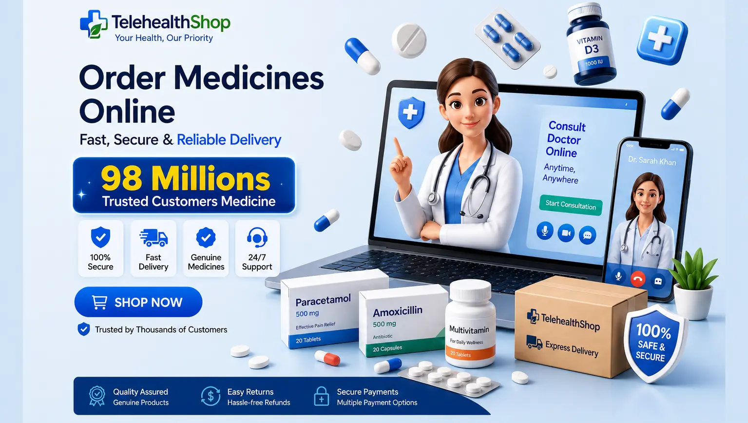 Bring your Medicines from Our Trusted Store. Visit our Site ; https://telehealthshop.com/