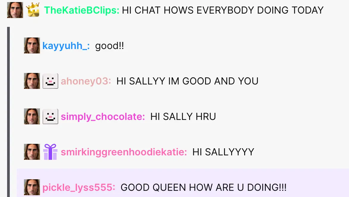 Say Hi in Chat!