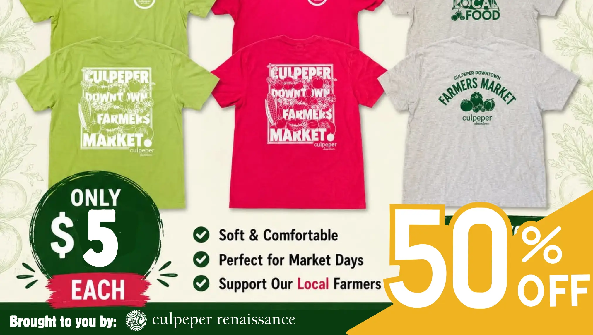 Farmers Market T-Shirt Sale