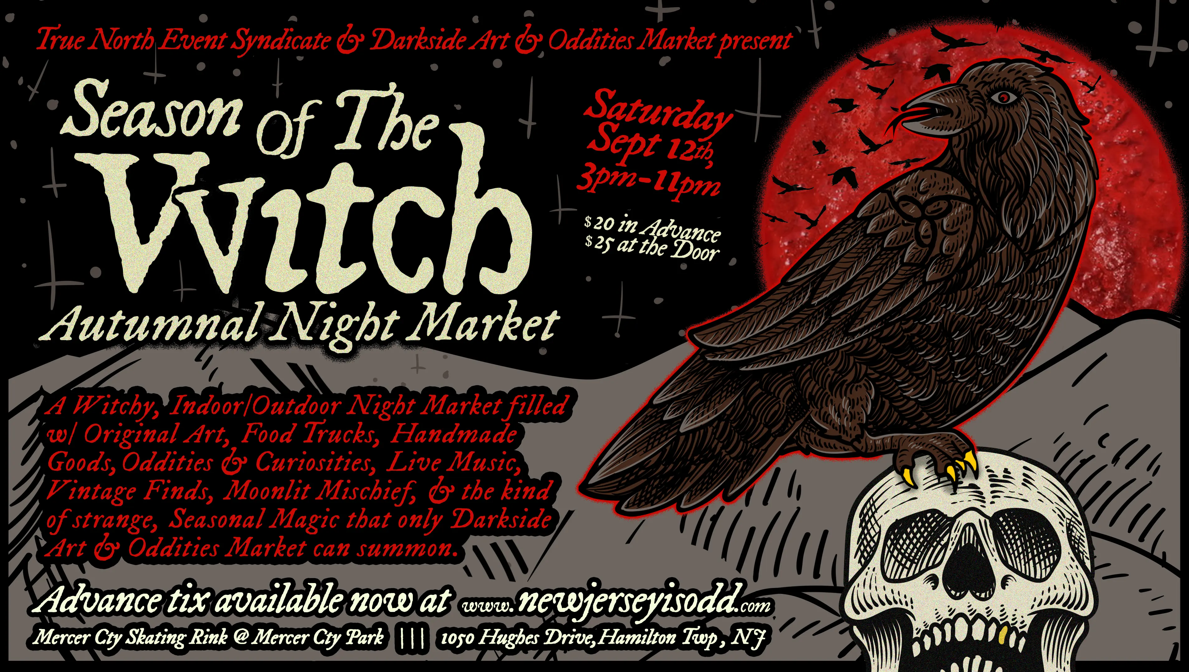 Appearing Sept 12th at. Season of the VVitch Night Market