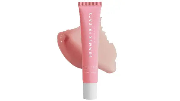 Product - Summer Fridays Lip Butter Balm Treatment for Hydration + Nourishing Shine Pink Sugar - sheer light pink (.5 oz)