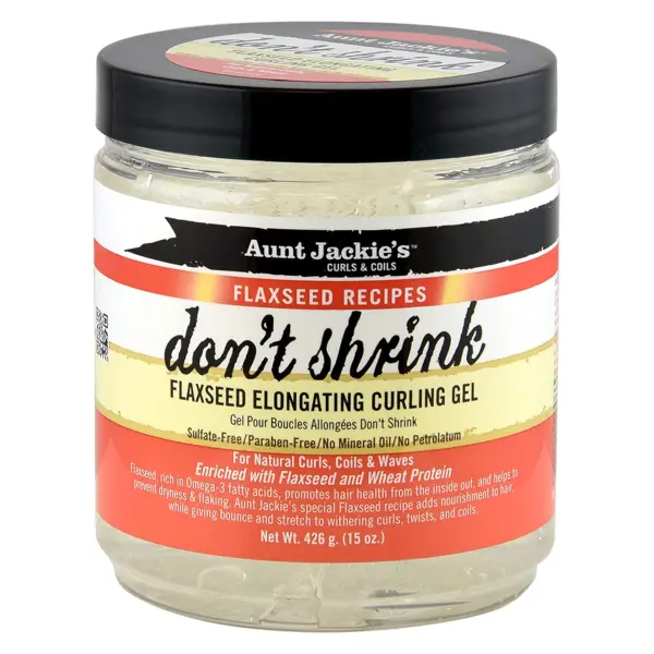 Product - Aunt Jackie's Flaxseed Recipes Don't Shrink Elongating Hair Curling Gel for Natural Curls
