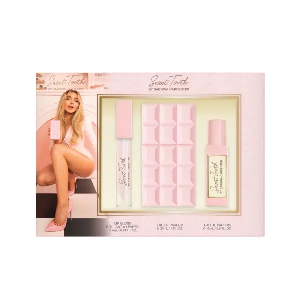 Product - Sabrina Carpenter Sweet Tooth 30ml Eau de Parfum, 15ml Travel Spray & Lip Gloss Gift Set for Women