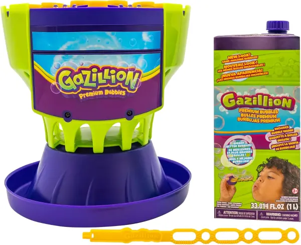 Product - Gazillion Ultimate Bubble Craze Machine - Color Changing LED Lights - Easy-to-Use Bubble Maker - Perfect for Partie