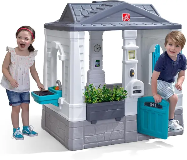 Product - Step2 Neat & Tidy Cottage Kids Playhouse, Indoor/Outdoor Playset