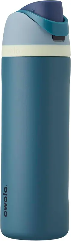 Product - Owala FreeSip Insulated Stainless Steel Water Bottle with Straw, BPA-Free Sports 24oz