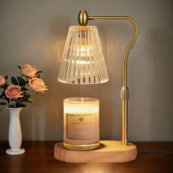 Product - Candle Warmer Lamp with Timer and Dimmer Adjustable Height for Home Room Decor, Brithday Gifts for Women, Candle Wa