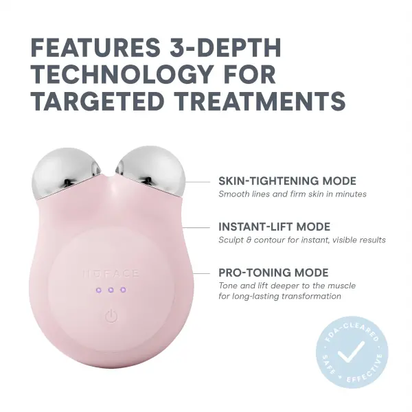 Product - NuFACE MINI+ Microcurrent Facial Device Kit - FDA Cleared Face Sculpting & Skin Tightening Device to Contour, Lift 