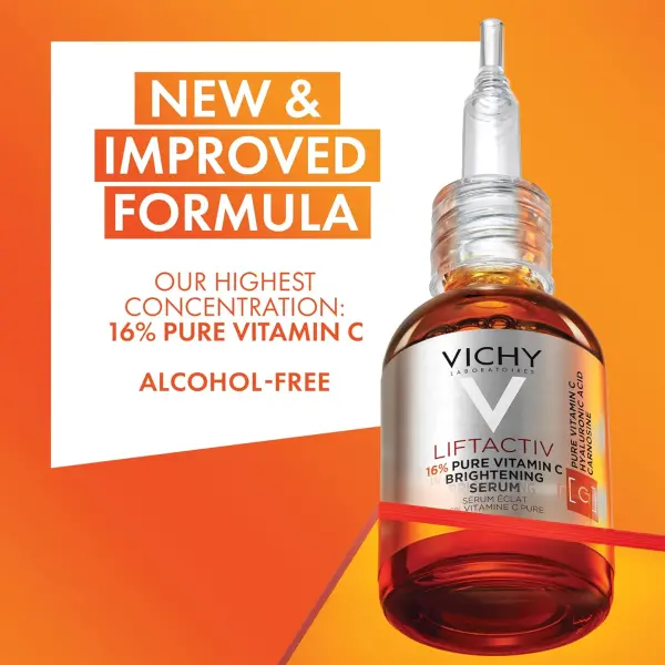 Product - Vichy LiftActiv Vitamin C Serum For Face, Brightening Serum With Pure Vitamin C + Hyaluronic Acid + Vitamin E, Redu