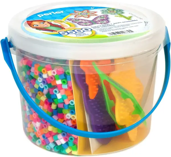 Product - Perler Sunny Days Bright Color Fuse Bead Bucket, 5500 pcs