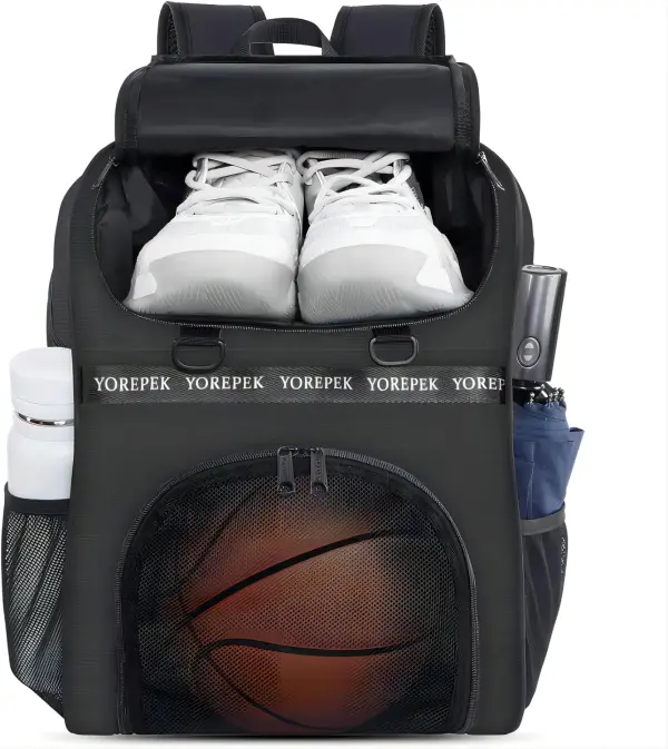 Product - YOREPEK Basketball Bag, Large Basketball Backpack with Shoe Compartment and Ball Holder Basketball Gifts for daught