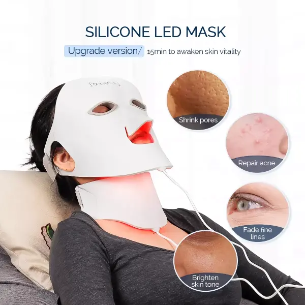 Product - Silicone LED Photon Therapy Mask for Face and Neck