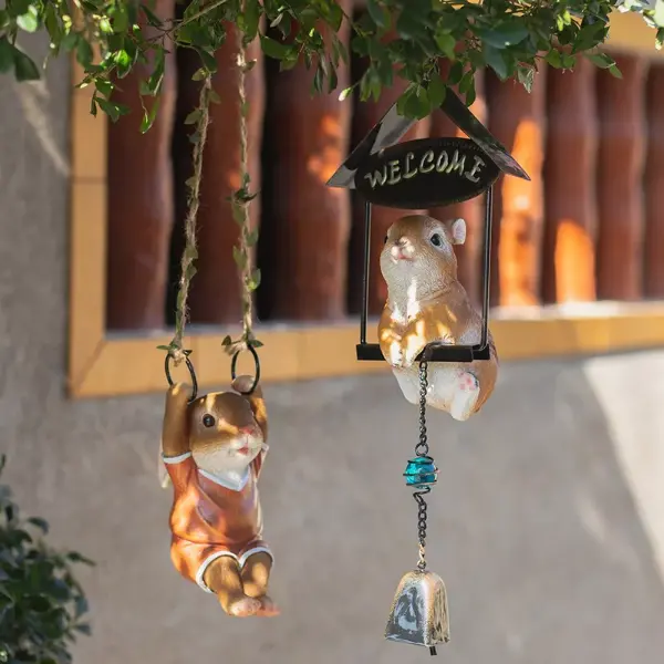 Product - Charming Rabbit Garden Pendant Outdoor Resin Animal Sculpture Decoration